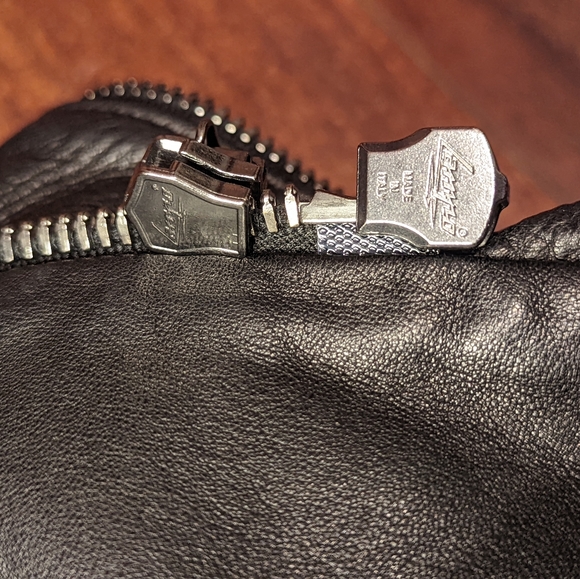 Haider Ackermann tumbled lamb skin leather biker jacket with asymmetric lapel. 0 - Picture 8 of 12